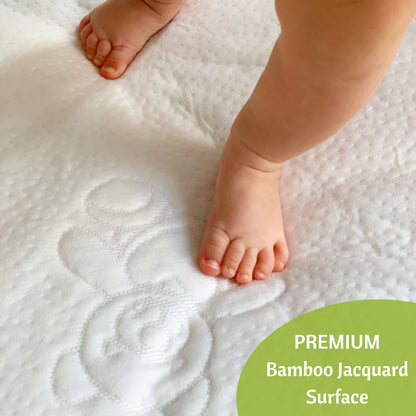 Bamboo Jacquard Cot Mattress Protector 60x120cm