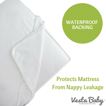 Bamboo Jacquard Cot Mattress Protector 60x120cm